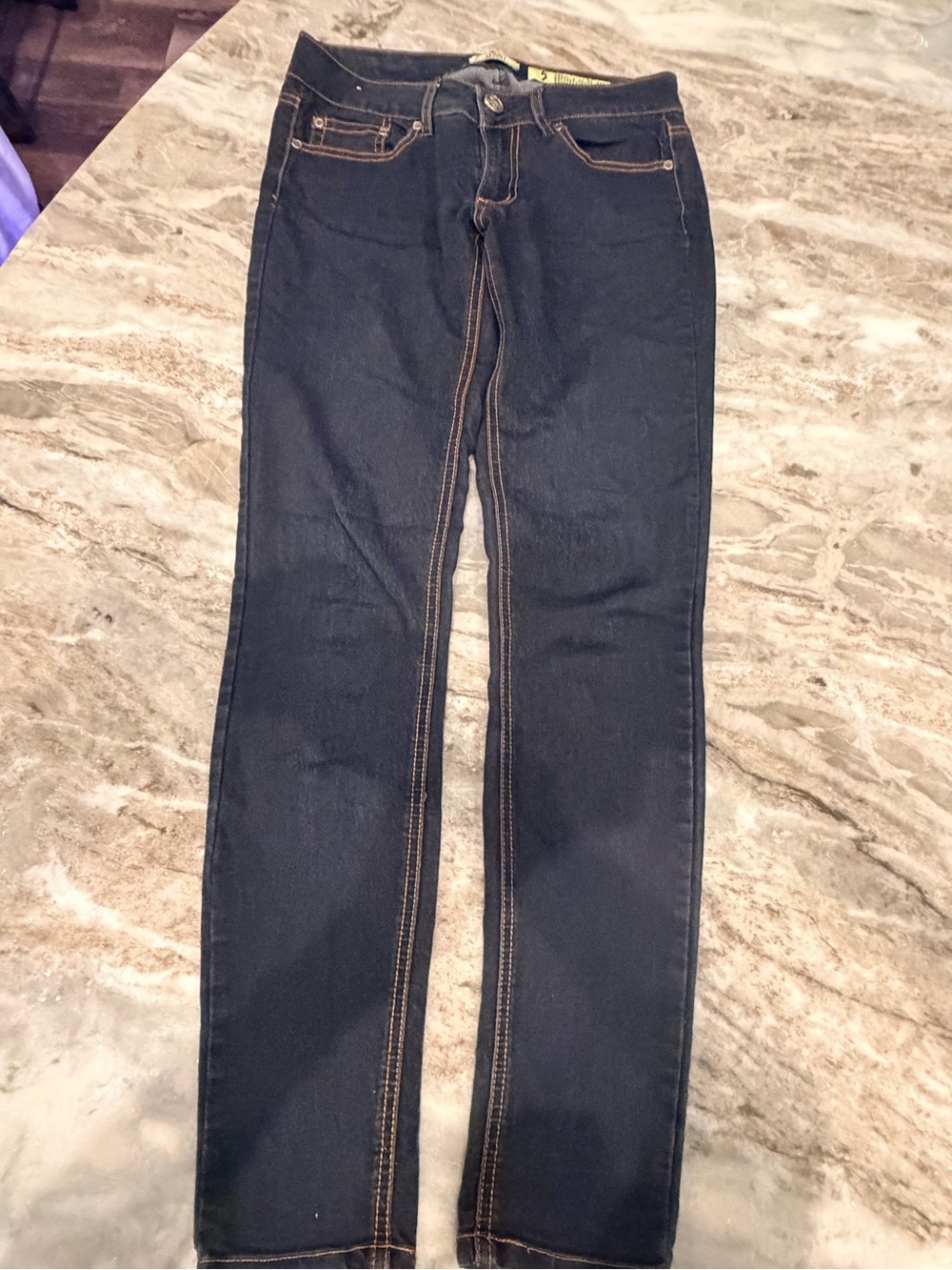 Indigo Rein Skinny Jeans Size 5 Dark Wash Stretch Denim Juniors